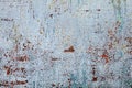 Grunge rusted metal texture, blue-gray oxidized metal background. Old metal iron panel. Blue-gray metallic rusty surface. Royalty Free Stock Photo