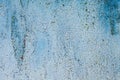 Grunge rusted metal texture, blue oxidized metal background. Old metal iron panel. Blue metallic rusty surface. Royalty Free Stock Photo