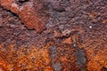 Grunge rusted metal texture. Rusty corrosion and oxidized background. Worn metallic iron rusty metal background Royalty Free Stock Photo