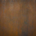 Grunge rusty dark orange brown weathered aged metal corten steel wall texture background square