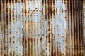 Grunge Rusty galvanized iron plate Royalty Free Stock Photo