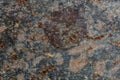 Grunge rusty metal background or texture with scratches and cracks, closeup, top view Royalty Free Stock Photo