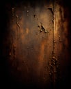 Grunge rusty metal background or texture with some damage on it Royalty Free Stock Photo