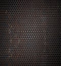 Grunge rusty metal grid background