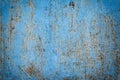 Grunge rusty metallic texture background painted blue Royalty Free Stock Photo