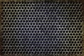 Grunge rusty perforated background Royalty Free Stock Photo