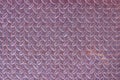 Grunge rusty steel diamond metal background. Royalty Free Stock Photo