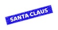 Grunge SANTA CLAUS Textured Rectangle Stamp Seal