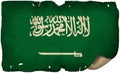 Saudi Arabia Flag On Old Paper Royalty Free Stock Photo