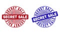 Grunge SECRET SALE Textured Round Watermarks