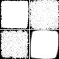 Grunge set of Frames, Textures, Lines Brushes. Royalty Free Stock Photo