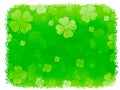 Grunge Shamrock Background