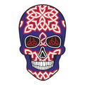 Grunge skull coat of arms