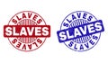 Grunge SLAVES Textured Round Stamps