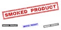 Grunge SMOKED PRODUCT Textured Rectangle Watermarks