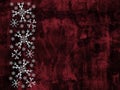 Grunge snowflakes background