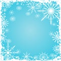 Grunge snowflakes background, vector