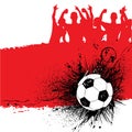 Grunge soccer background