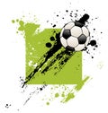 Grunge Soccer Ball Royalty Free Stock Photo