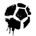 Grunge soccer ball