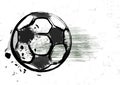 Grunge soccer or football design template, mockup, for the great soccer event, free copy space, vector Royalty Free Stock Photo