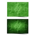 Grunge soccer ( football ) field recycled paper Royalty Free Stock Photo