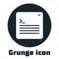 Grunge Software, web developer programming code icon isolated on white background. Javascript computer script random
