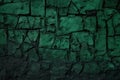grunge solid backdrop color green emerald dark close wall stone old surface rough toned design space background green black Royalty Free Stock Photo