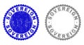Grunge SOVEREIGN Scratched Stamps