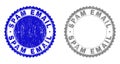 Grunge SPAM EMAIL Scratched Stamp Seals