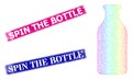 Grunge Spin the Bottle Stamps and Spectral Network Gradient Bottle