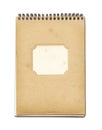 Grunge spiral close notebook Royalty Free Stock Photo