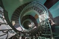 Grunge spiral staircase