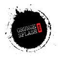 Grunge splash circle