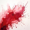 Grunge splat with watercolor drips Royalty Free Stock Photo