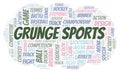 Grunge Sports word cloud