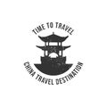 Grunge stamp china travel destination