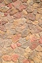 Grunge stone brick wall pattern of exterior building. Royalty Free Stock Photo
