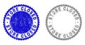 Grunge STORE CLOSED Textured Stamp Seals