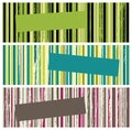 Grunge stripes banners