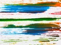 Grunge Stripes Line. Chalk Vector Textures. Seamless Pattern. Stripy Crayon Pencil Strokes. Hand Drawn Pastel. Summer Bright Strip Royalty Free Stock Photo