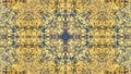 Grunge style design painted yellow with blue traces and traces of rust Royalty Free Stock Photo