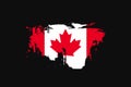Grunge Style Flag of the Canada. Vector illustration Royalty Free Stock Photo