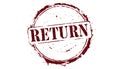 Return Stamp Royalty Free Stock Photo