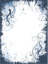 Grunge swirls border