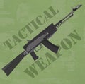 Grunge tactical weapon icon background concept. Vector illustration design Royalty Free Stock Photo