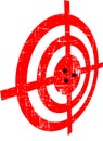 Grunge target Royalty Free Stock Photo
