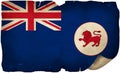 Tasmania Flag On Old Paper Royalty Free Stock Photo