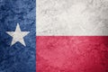 Grunge Texas state flag. Texas flag background grunge texture.