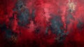 Grunge texture effect background. Distressed rough dark abstract textured. Black isolated on red.